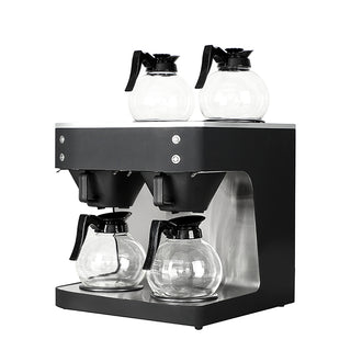 Commercial Dual-Jug Filter Coffee Brewer — Stainless Steel, commercial coffee machine