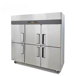 Commercial Stainless Steel Upright Freezer — Multi-Door Reach-In