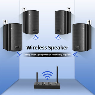Commercial Wireless Background-Music Speaker System — Bluetooth, 50W Wall-Mount