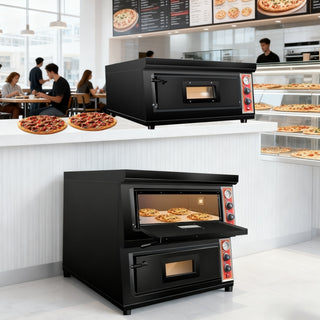 Commercial Deck Pizza Oven — Electric & Gas, Stone Base
