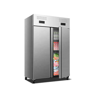 Commercial Dual-Temperature Upright Refrigerator with Freezer