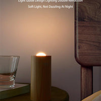 Rechargeable Wooden Flameless LED Candle Lamp — Warm White image preview