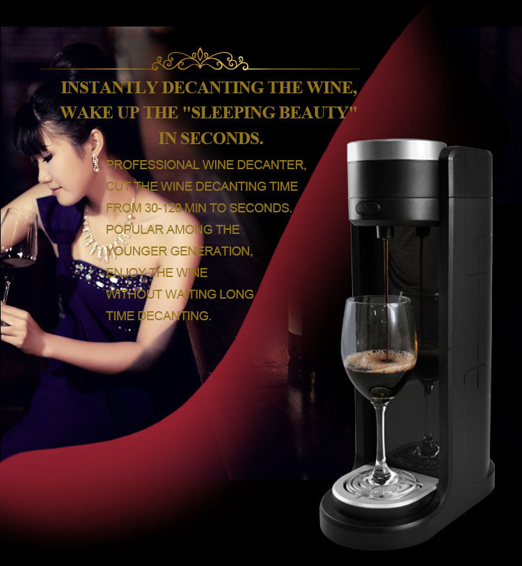 Electric Wine Aerator & Dispenser with Cooling Cup