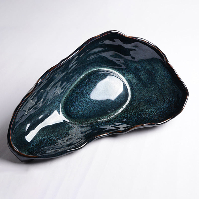 Japanese Porcelain Oyster Plate — Irregular Shape, 3 Sizes, shape Irregular