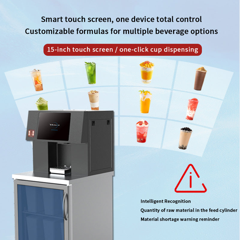 Automatic Bubble Tea Vending Machine — Hot/Cold, 9-Tap