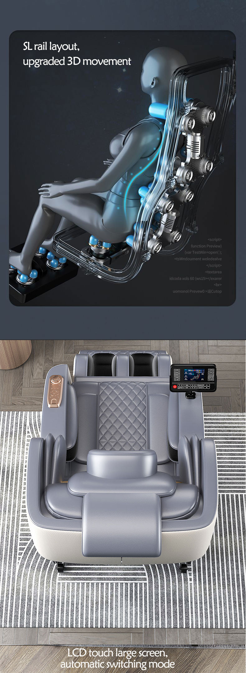 Zero Gravity Full-Body Shiatsu Massage Chair Recliner