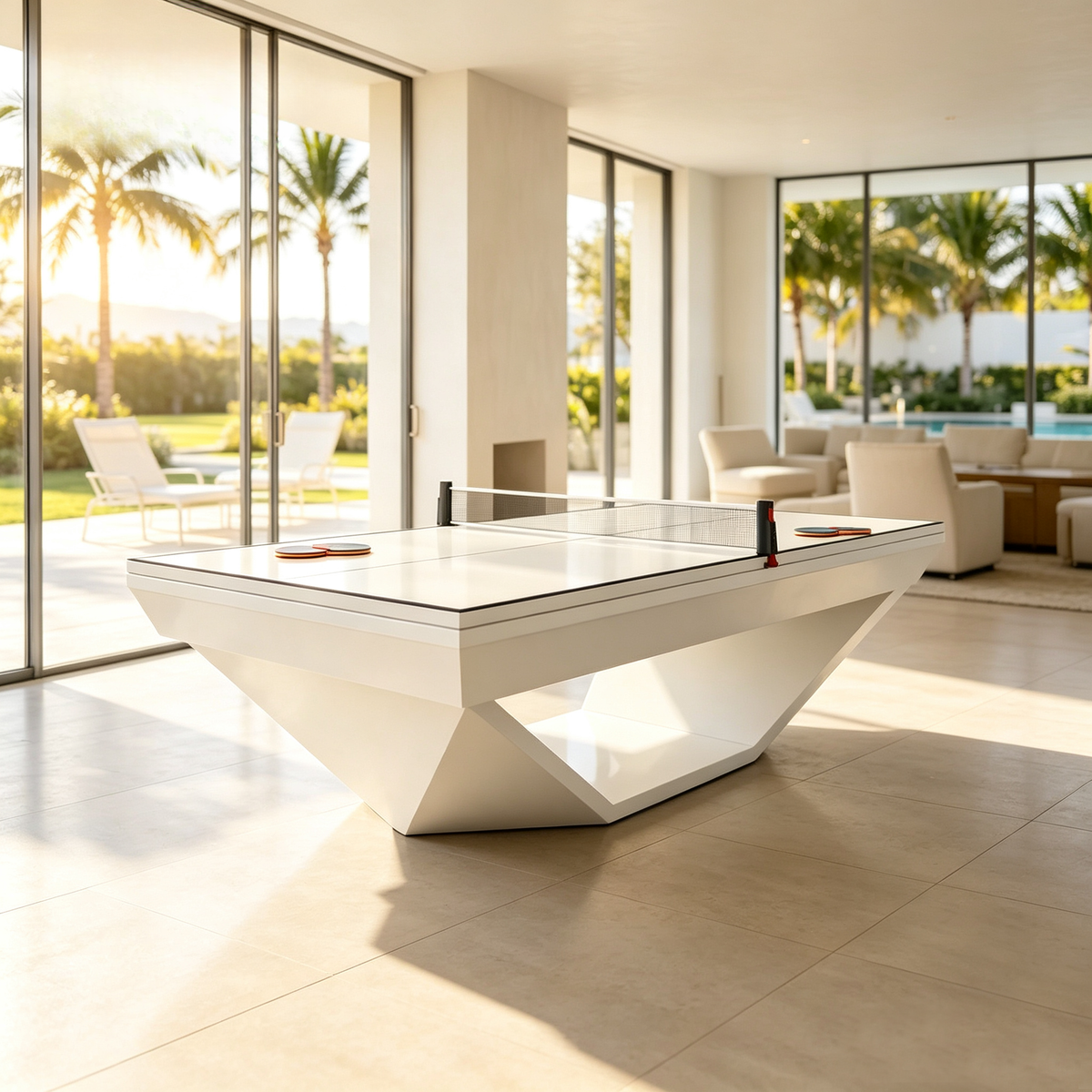 Custom-Design Solid Wood Pool Table — Slate Bed Billiard Table