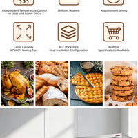Vista previa de la imagen de Commercial Electric Deck Oven — 3-Layer, 3-Tray