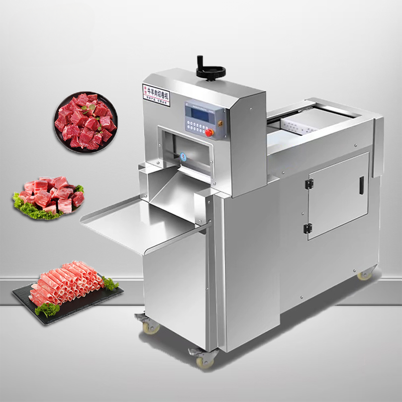 Frozen Meat Roll Cutting Machine — Automatic Beef & Mutton Slicer
