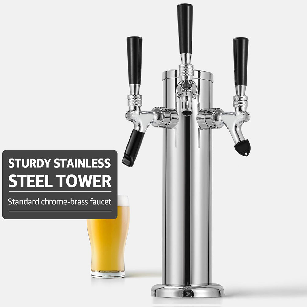 Triple-Tap Draft Beer Tower