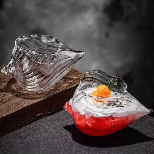 Shell Cocktail Glass — Hand-Blown Borosilicate