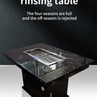 Smokeless Barbecue &amp; Hot Pot Table — Built-In Downdraft Exhaust image preview
