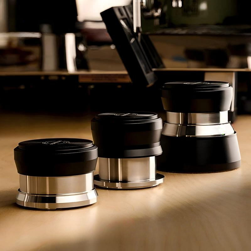 Vinyl Record Espresso Barista Kit — 58.5mm Distributor, Tamper & Needle Set