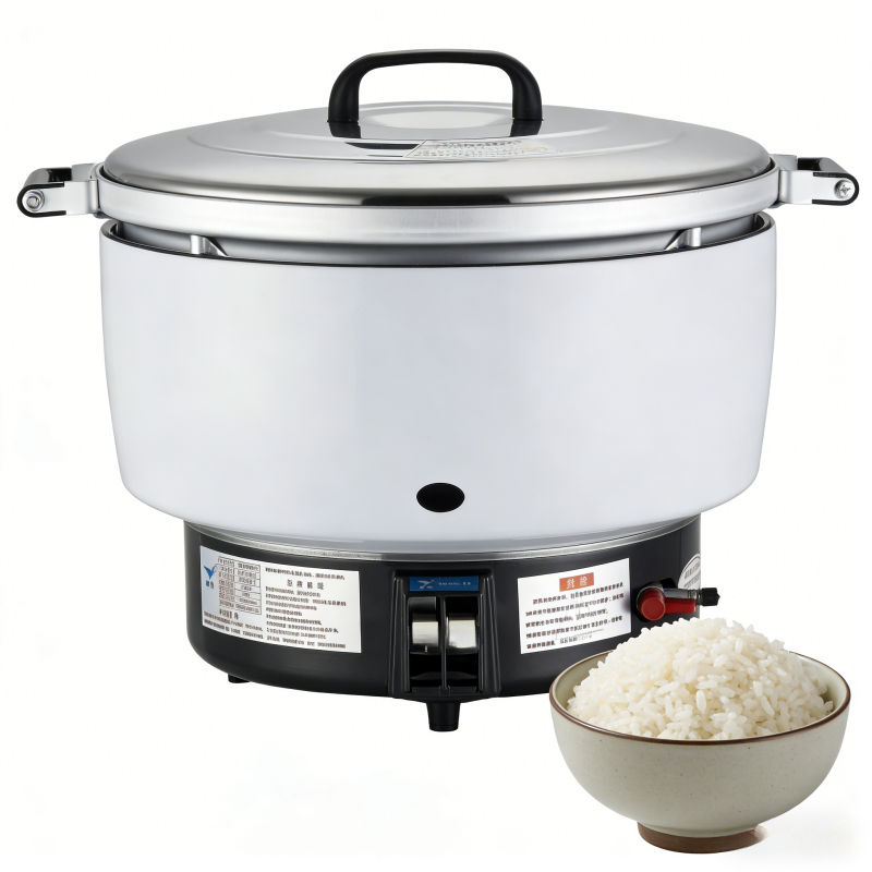 Commercial Gas Rice Cooker — Stainless Steel, Multi-Capacity