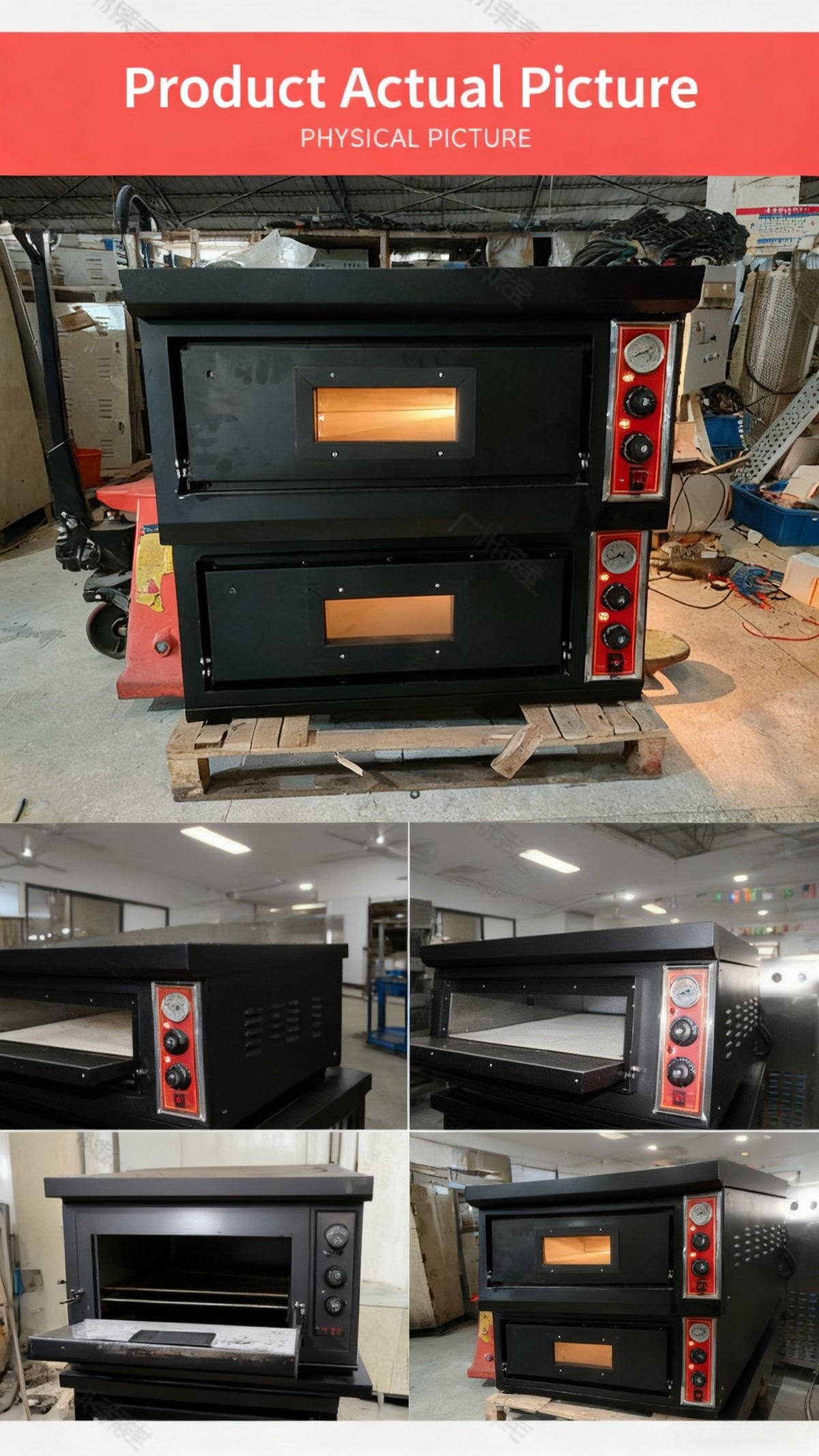 Commercial Deck Pizza Oven — Electric & Gas, Stone Base