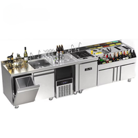 Custom Cocktail Bar Station — Refrigerated Underbar Workstation image preview