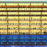 Industrial Wall-Mounted Bar Back Wine Rack