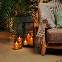 Flameless LED Pillar Candles with Embedded Fairy Lights — Remote &amp; Timer image preview