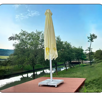 Outdoor Restaurant Umbrella with Aluminum Shaft and Marble Base image preview