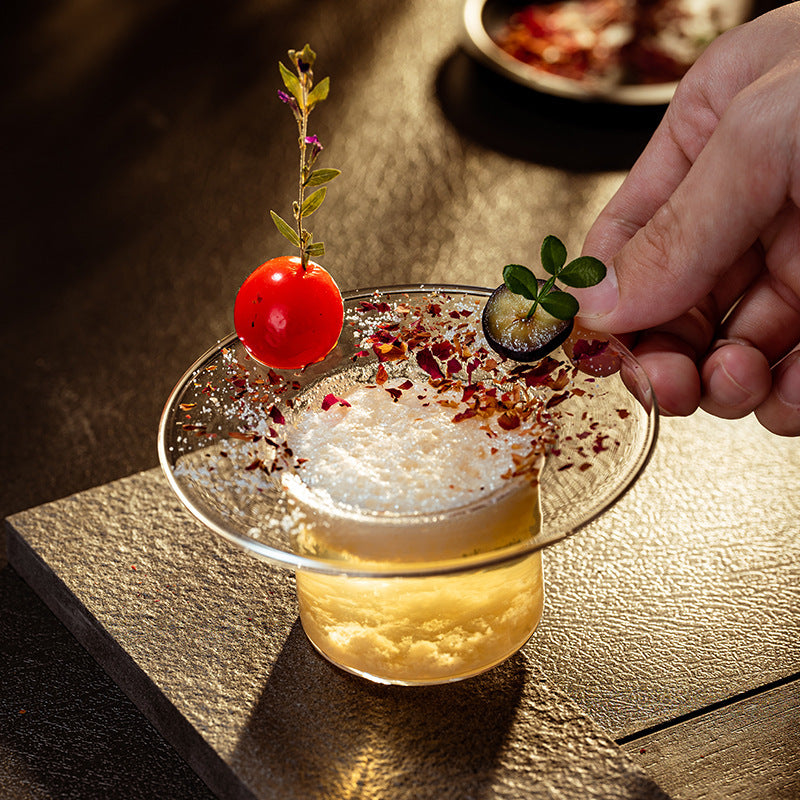 Elegant Inverted Top Hat Cocktail Glass