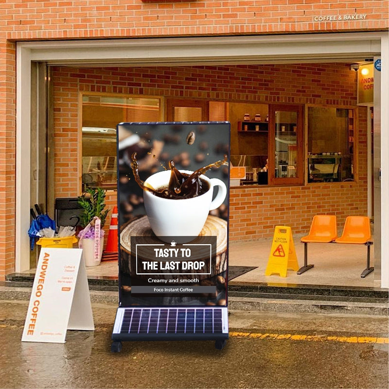 Solar LED Light Box — Outdoor Double-Sided Illuminated Sign