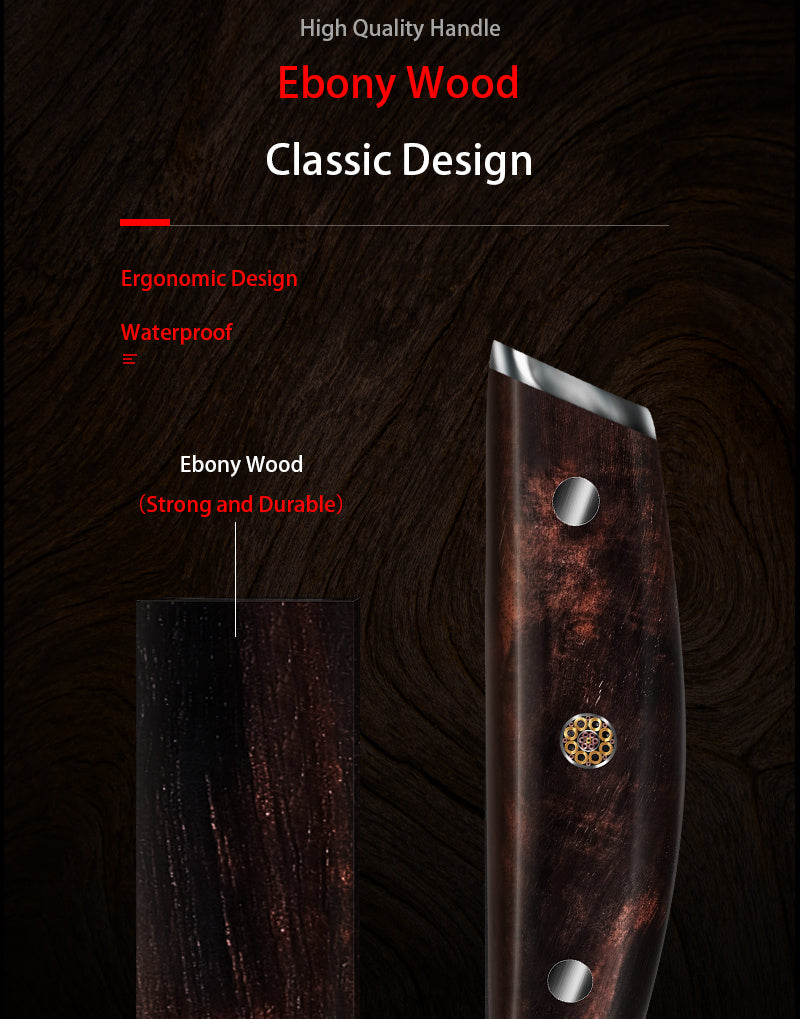 67 Layer Damascus Steel Kitchen Knife Set