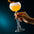 Elegant Peony Flower Cocktail Glass
