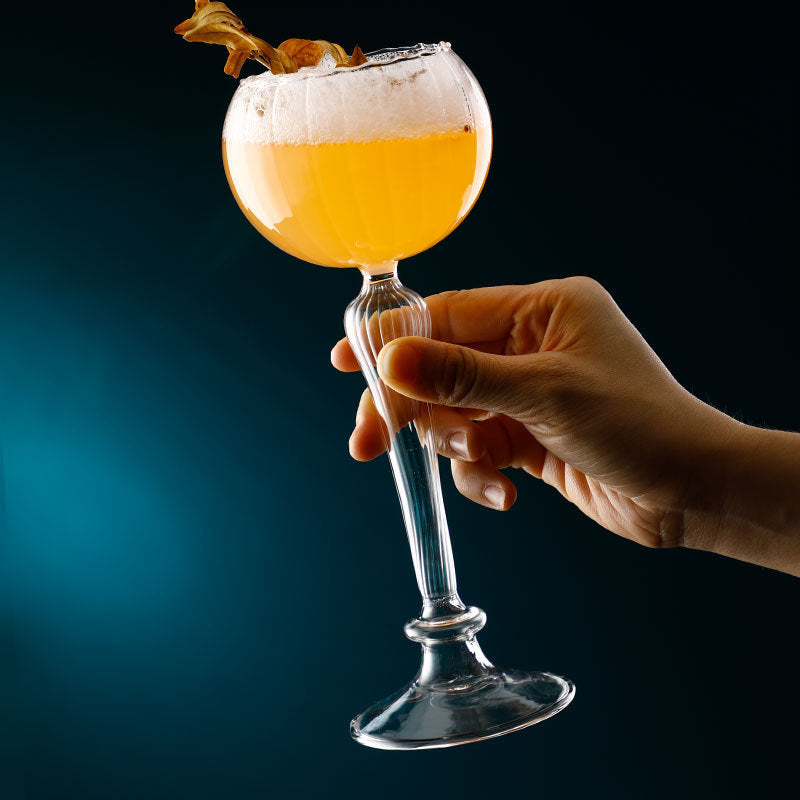Elegant Peony Flower Cocktail Glass