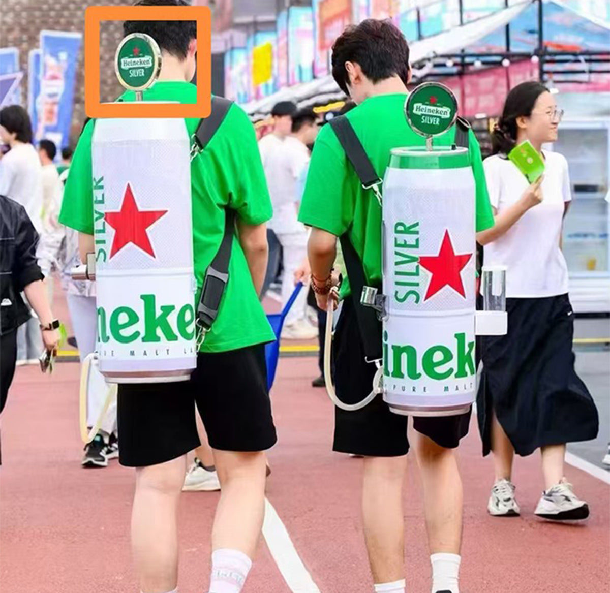 Wearable Backpack Beverage Dispenser — Mobile Event Drink Server