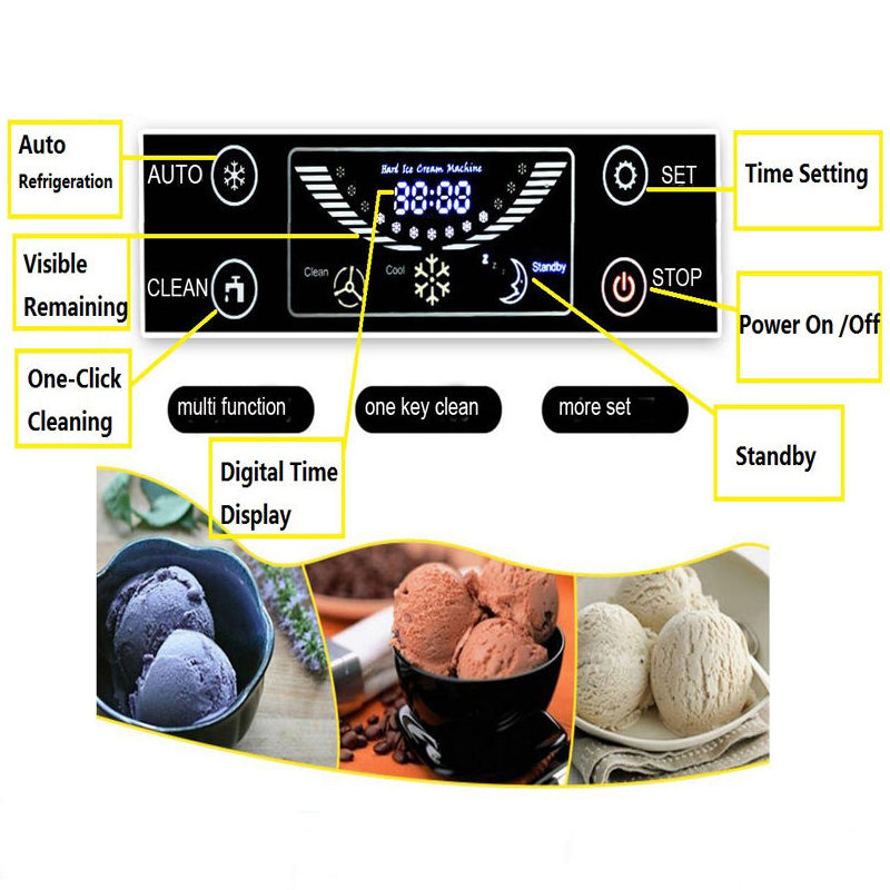 Commercial Hard Ice Cream Batch Freezer — Gelato Machine
