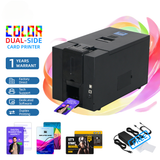 Double-Sided PVC ID Card Printer — 300 DPI Dye-Sublimation
