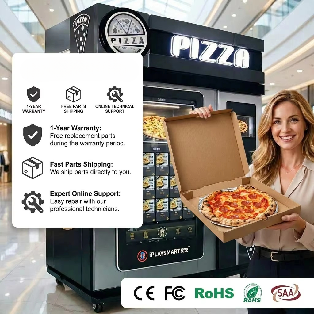 Commercial Pizza Vending Machine — 90-Second Bake, Outdoor 24/7