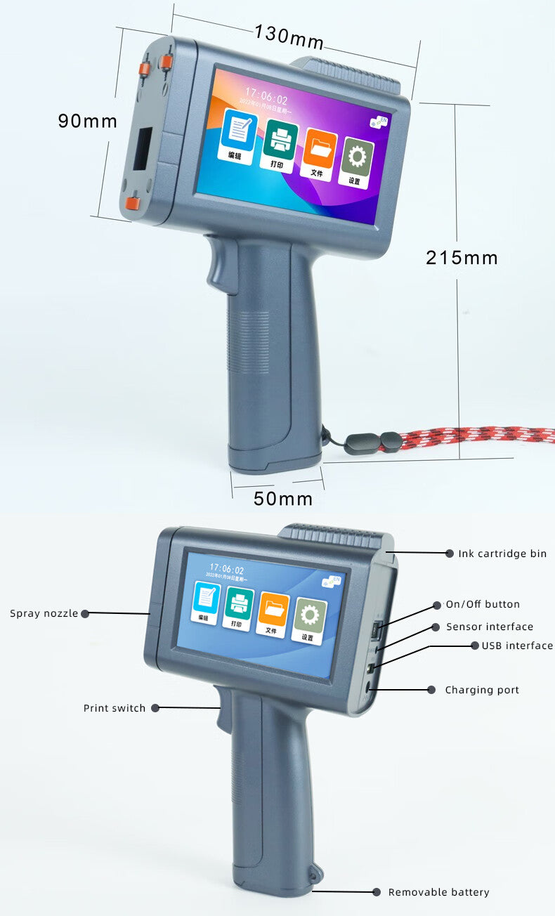 Handheld Inkjet Coding Printer — TIJ 2.5 Thermal