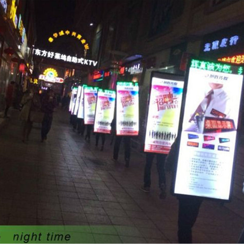 Portable Backpack LED Billboard — Double-Sided Light Box
