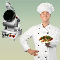 Commercial Gas Drum Stir-Fry Machine — Tabletop Automatic Cooker image preview