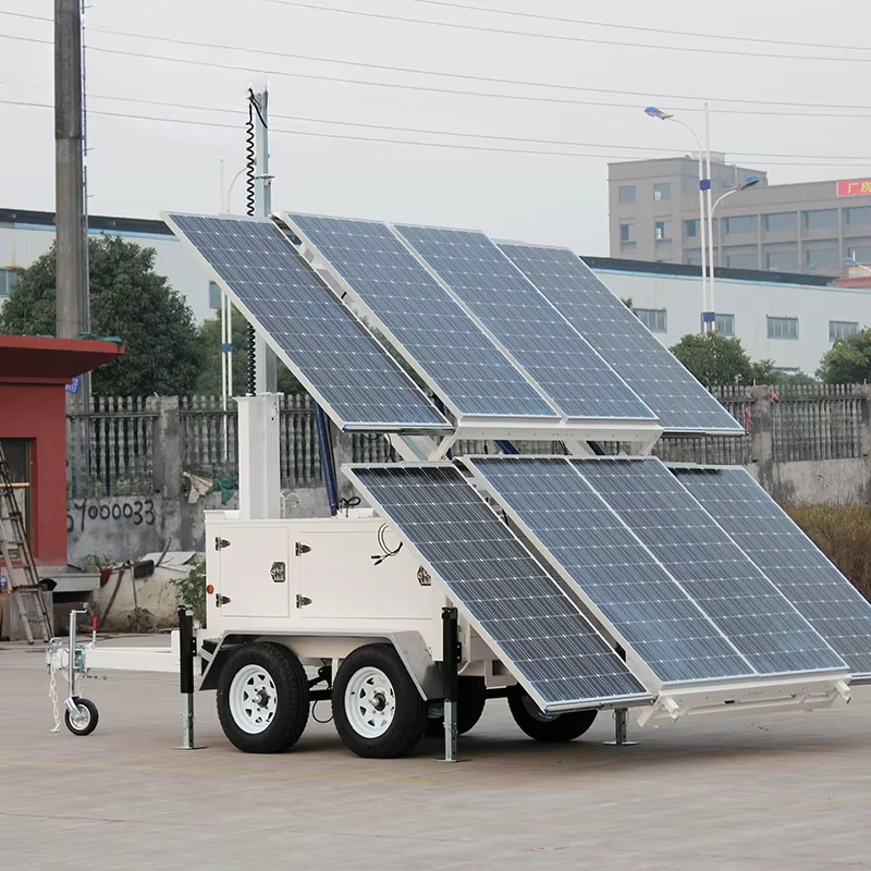 Mobile Solar Lighting Tower — Trailer-Mounted Off-Grid Power Station