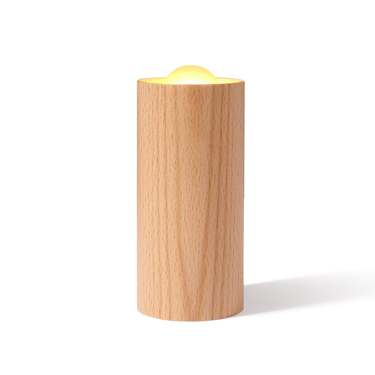 Rechargeable Wooden Flameless LED Candle Lamp — Warm White