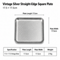 17.5*17.5 vintage silver