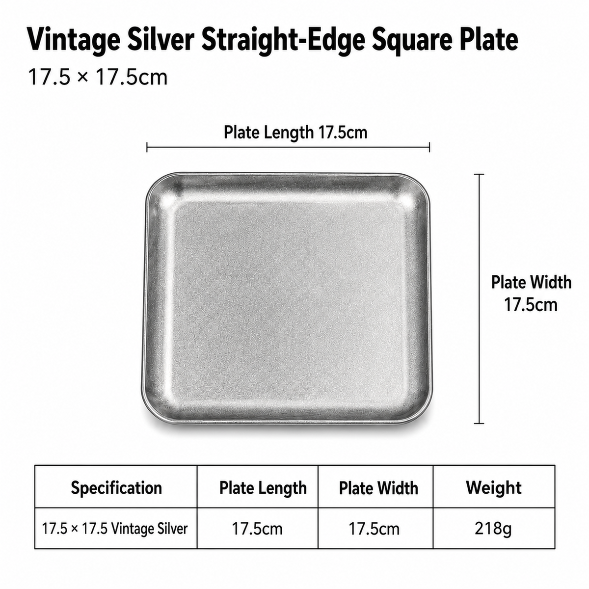 Brushed Stainless Steel Rectangular Serving Tray — Vintage Gold & Silver
