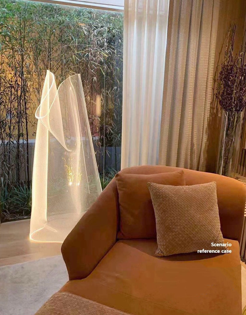 Modern Geometric Acrylic LED Floor Lamp