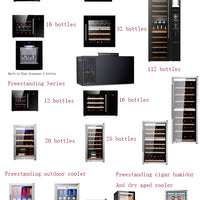 Built-In Wine Bottle Cooler &amp; Dispenser — 40L Single-Zone image preview