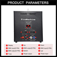 DMX512 Triple-Way Flame Machine — 200W Stage Fire Effect image preview
