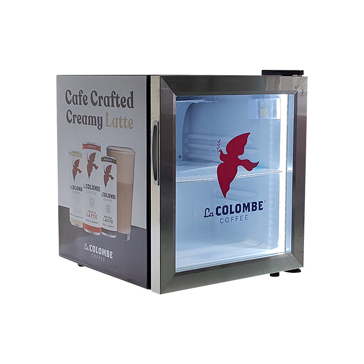 Transparent-Display Beverage Cooler — Digital Door Merchandiser