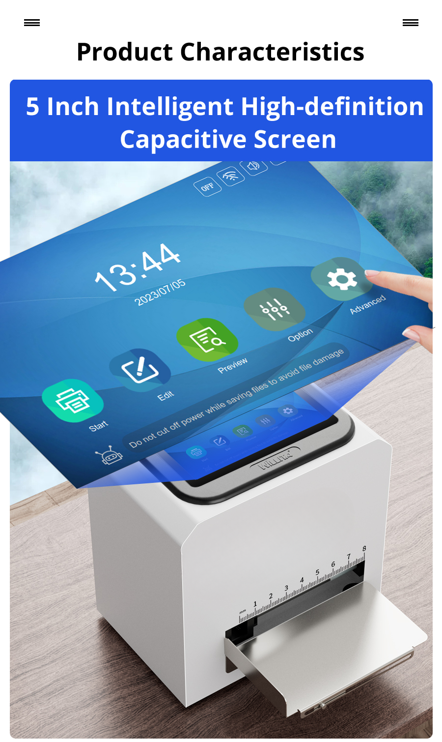 Benchtop Static Inkjet Coder — 600 DPI Touchscreen