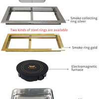 Smokeless Barbecue &amp; Hot Pot Table — Built-In Downdraft Exhaust image preview