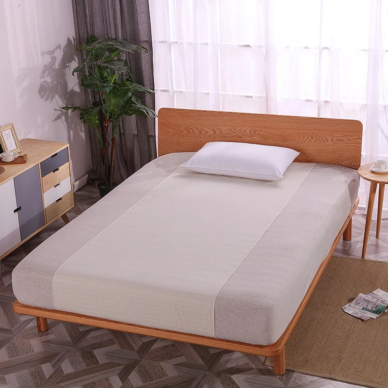 Organic Cotton Grounding Fitted Sheet — Silver-Fiber Earthing