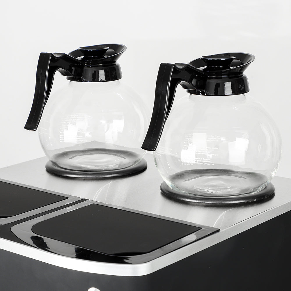 Commercial Dual-Jug Filter Coffee Brewer — Stainless Steel