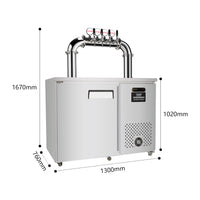 Commercial Draft Beer Kegerator — Dual Cooling, 2–12 Tap image preview