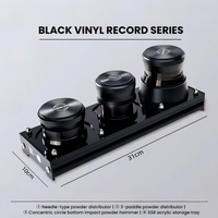 Vinyl Record Espresso Barista Kit — 58.5mm Distributor, Tamper &amp; Needle Set image preview