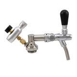 Mini Keg Beer Growler Tap with CO2 Dispenser